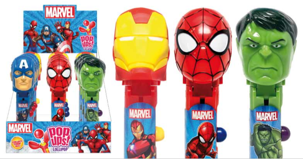 Pop Ups Lollipop Marvel, de BIP Candy & Toys Spain