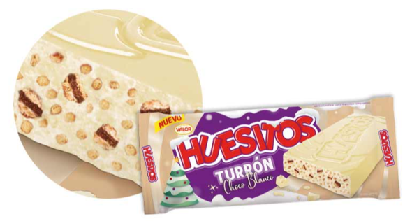 Turrón Huesitos Choco Blanco, de Chocolates Valor