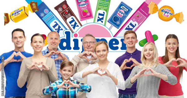 Disfrute para todas las edades con la gama Dipper de Vidal Golosinas