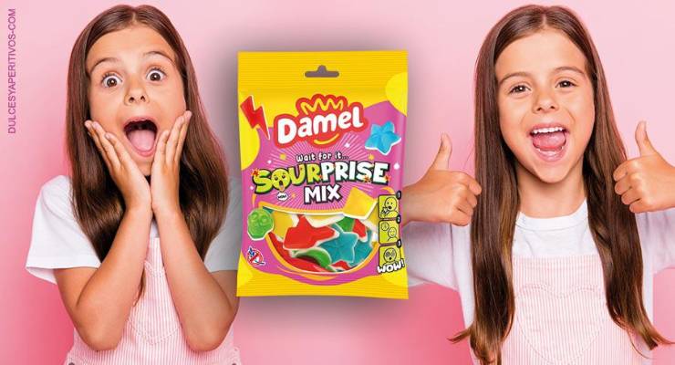 Damel se une a la nueva generación de golosinas ácidas con Sourprise Mix