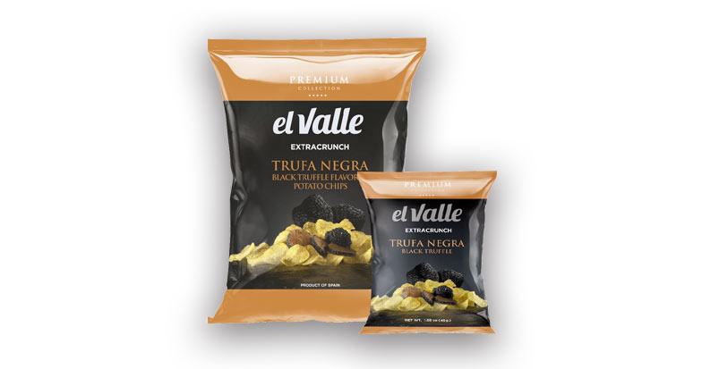 Patatas Fritas Premium Collection sabor Trufa Negra, de Snacks El Valle