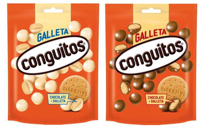Bolitas de galleta con chocolate con leche Conguitos, de Grupo Lacasa
