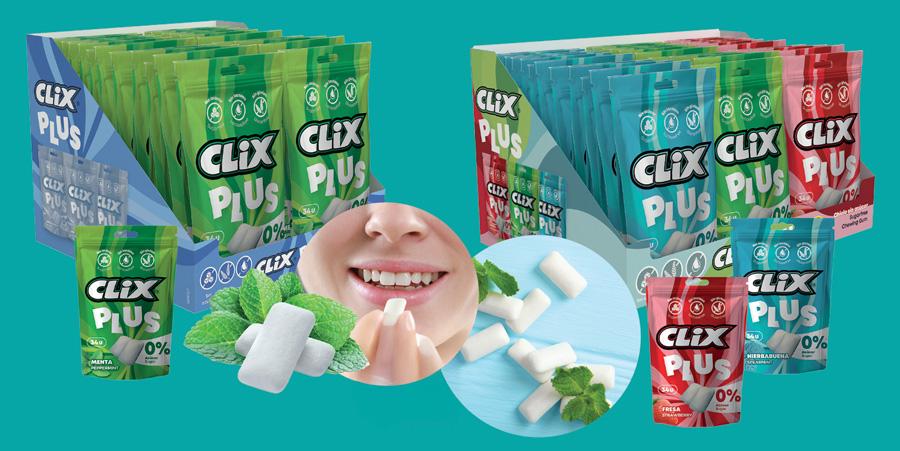 Fleer Española renueva su chicle “más mítico” sin azúcar: Clix Plus