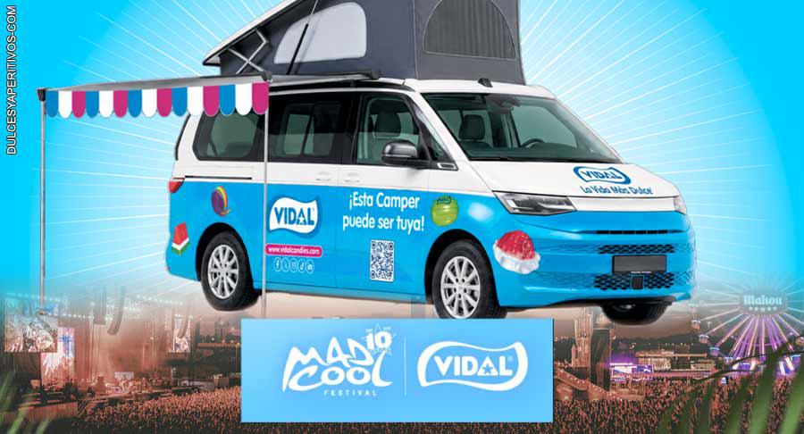 El Mad Cool más dulce: Vidal regala golosinas y sortea su camper
