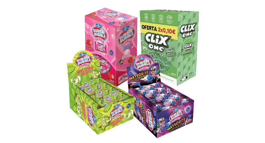 Nuevo formato dual Clix, Dubble Bubble y Fluffy Stuff, de Fleer Española