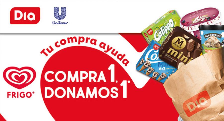 Helados solidarios, con Unilever y Dia