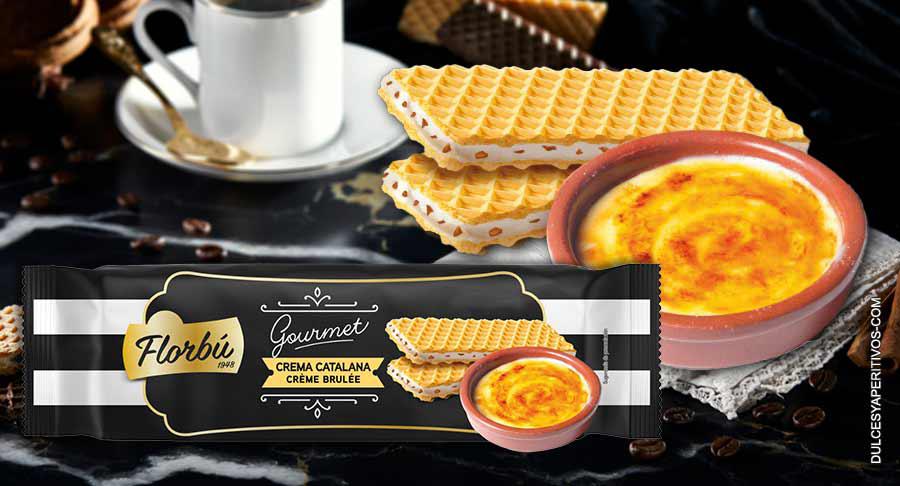 Florbú presenta la crema catalana más gourmet, en forma de barquillo