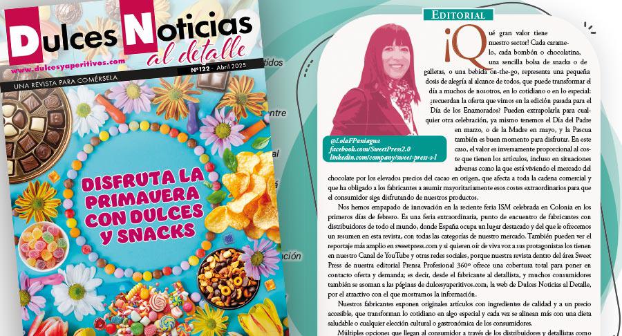 Editorial Dulces Noticias al Detalle 122: Disfruta la primavera con dulces y snacks