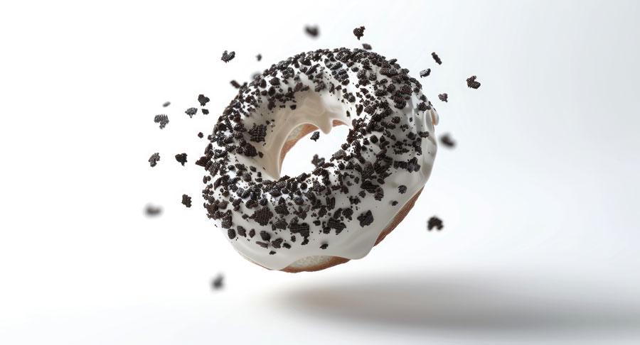 Receta: Rosquillas con topping de Oreo