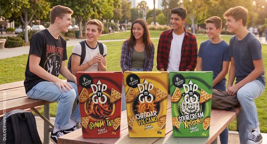 Family Biscuits debuta en los aperitivos salados con Dip ’N’ Go