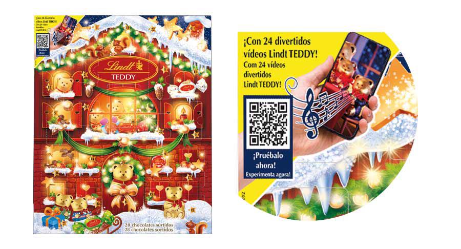 Lindt Teddy Calendario de Adviento con realidad aumentada, de Lindt