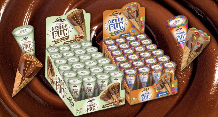Inter Dulces mezcla el sabor del chocolate con el barquillo y la galleta en Choco Fun