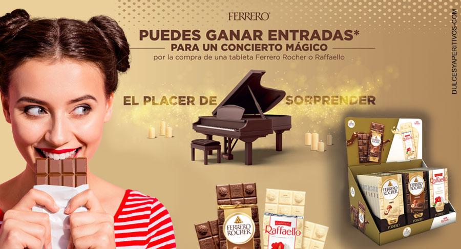 Ferrero sortea una entrada para un concierto exclusivo
