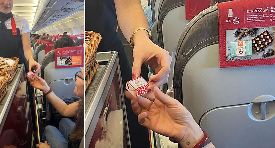 Chocolates Trapa endulzará los viajes de Iberia Express en San Valentín