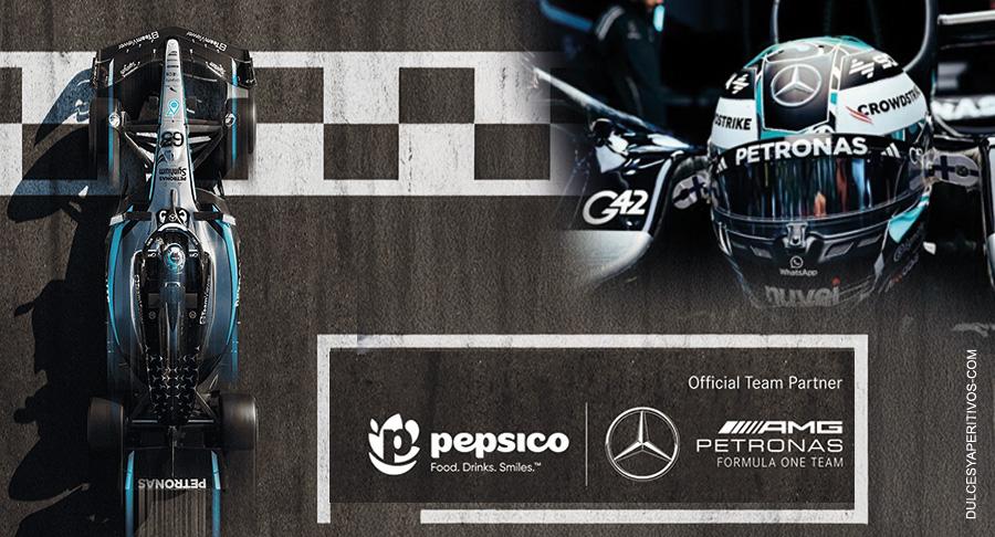 El equipo Mercedes-AMG Petronas de Fórmula 1 se alía con Pepsico para 2026