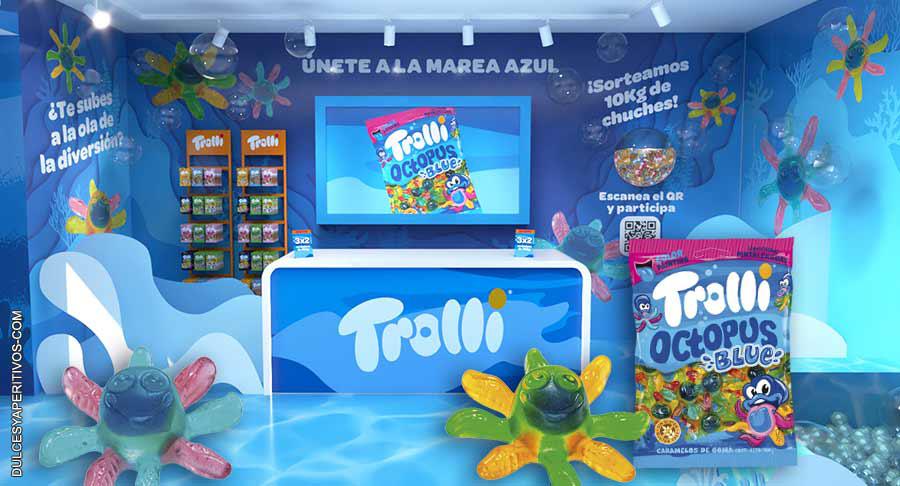 Trolli inunda la Gran Vía con sus pulpos pintalenguas