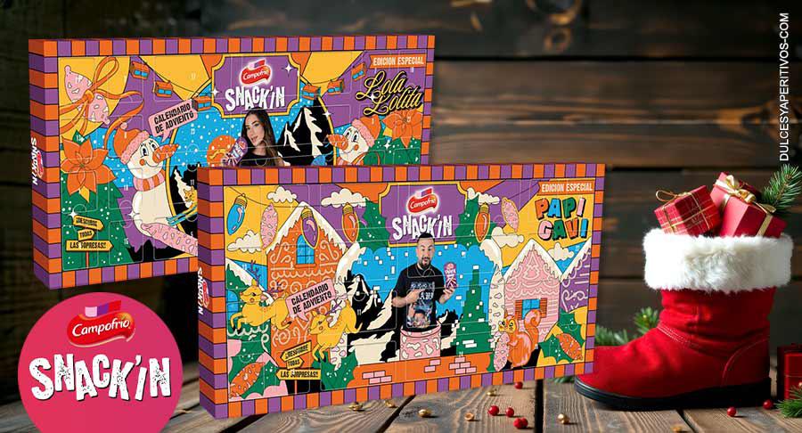 Snack’IN lanza un calendario de Adviento protagonizado por Lola Lolita y Papi Gavi