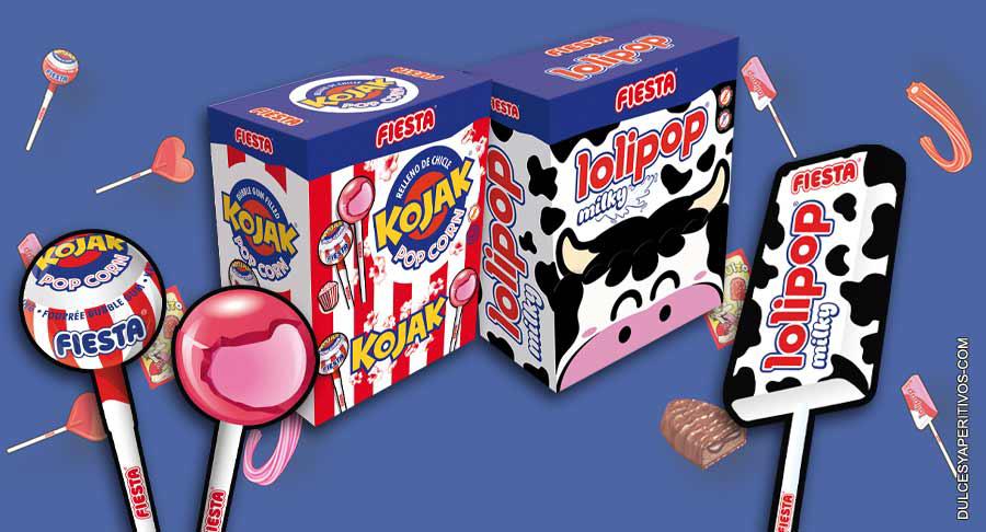 Lolipop Milky y Kojak Pop Corn, las últimas innovaciones de Fiesta