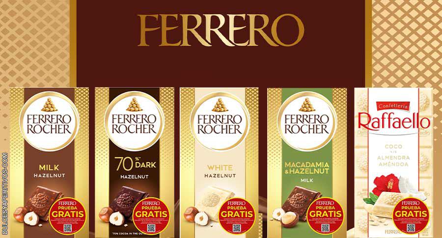 Nueva promoción de Ferrero para probar gratis sus tabletas de Ferrero Rocher y Raffaello