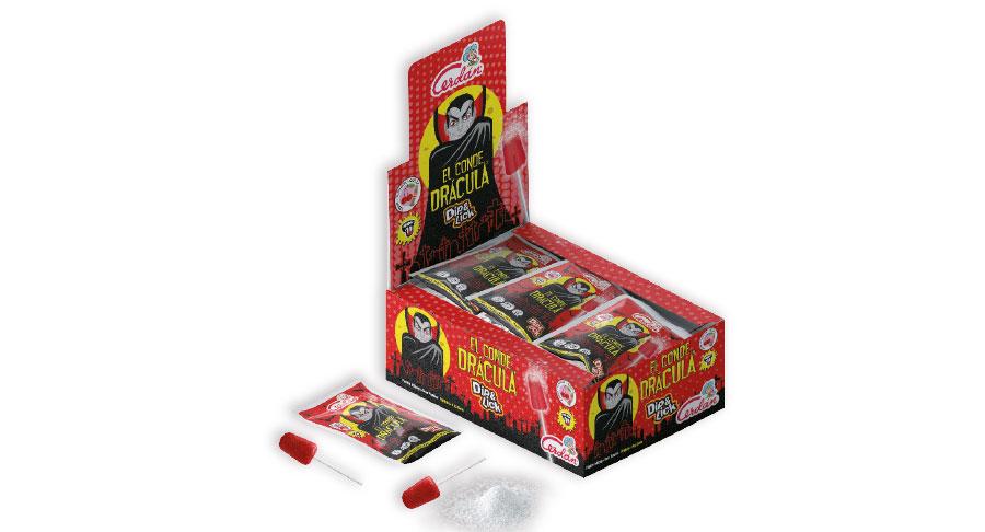Sobre pica soda Drácula, de Caramelos Cerdán