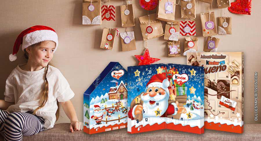 Calendarios de Adviento “para todos los gustos”, con Kinder