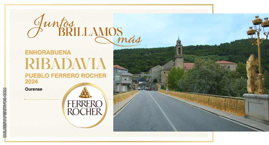 Ribadavia se corona en la Navidad de Ferrero Rocher con su “toque de oro”