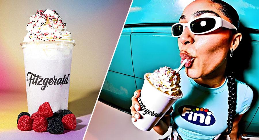 Fini se presenta en forma de milkshake junto con The Fitzgerald