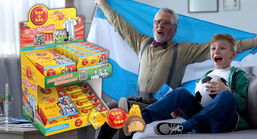 Bon o Bon juega con la Selección argentina con Bon o Bon Original y Barritas