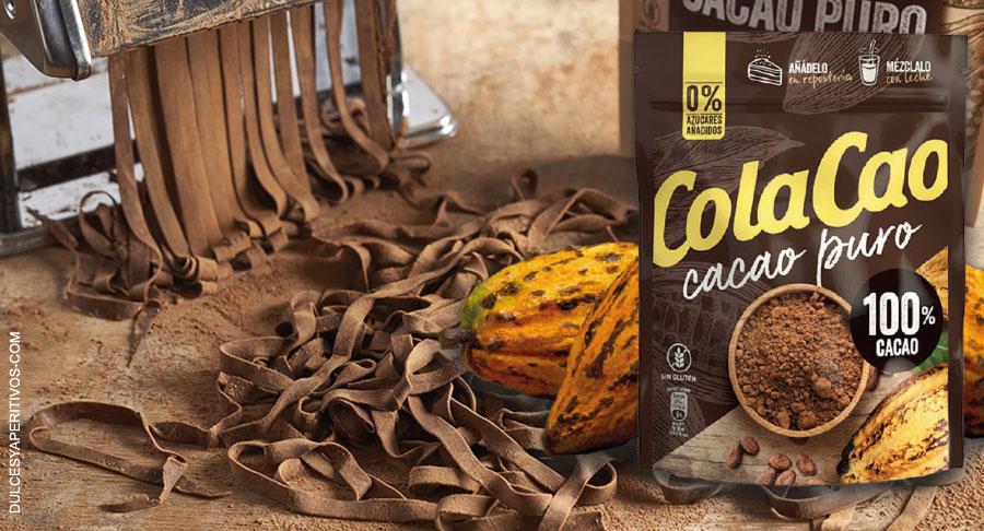 Receta: Pasta fresca al Cacao Puro de ColaCao