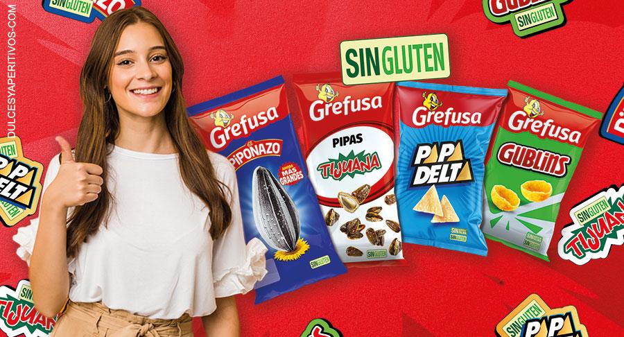 Gublins, Papa Delta, Pipas Tijuana y Piponazo, de Grefusa, ahora son sin gluten