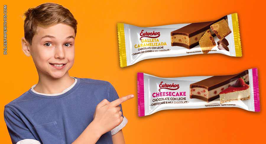 Eurochoc innova con sus nuevas barritas de cheesecake y galleta caramelizada