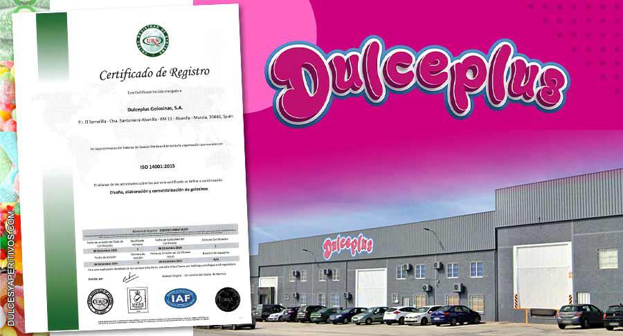 Dulceplus obtiene una certificación por su cuidado del medioambiente