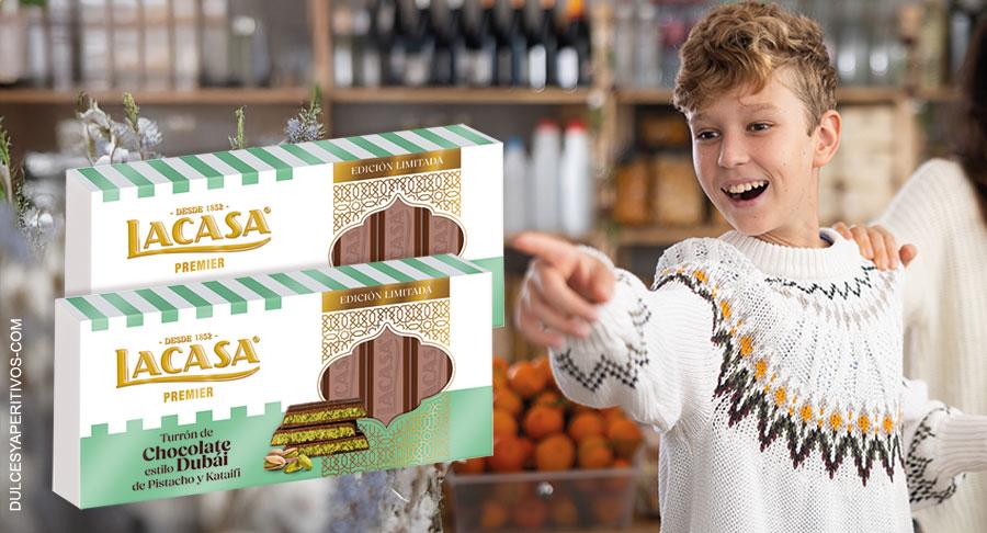Lacasa se suma al fenómeno del chocolate Dubái con un turrón que lanzará en Navidad