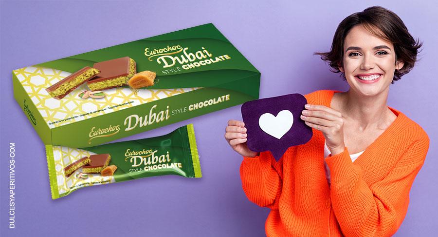 Eurochoc sucumbe al pistacho con su Chocolate estilo Dubái