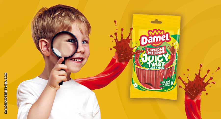 Damel lanza Juicy Twist, regaliz relleno “suave y jugoso” con “explosivo” sabor a fresa
