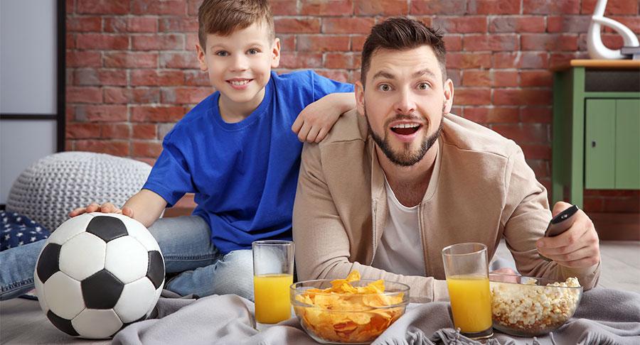 El consumo de snacks y dulces sube cuando juega la Selección Española