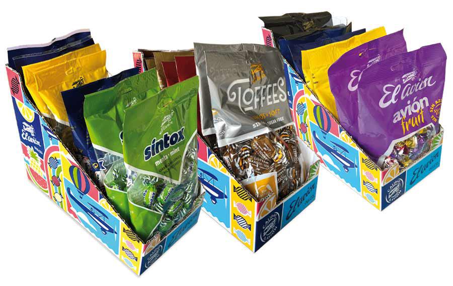 Packs de Toffee, Caramelo duro y Caramelo blando, de Dulces El Avión